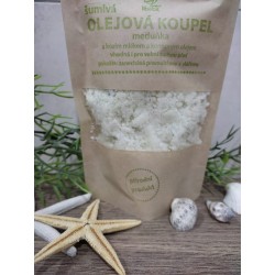 Olejová koupel s kozím mlékem a konopným olejem meduňka