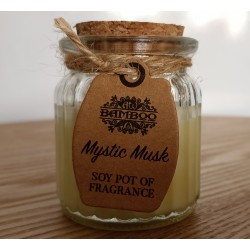 Sójová vonná svíčka ve skle- Mystic musk